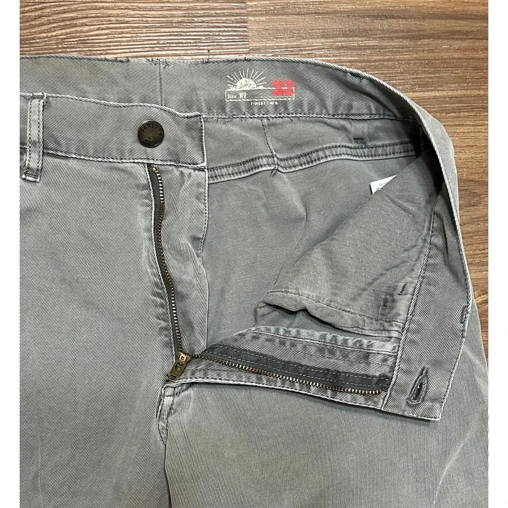 Faherty Men's Comfort Twill 5 Pocket Pants 2.0 Stretch Grey Slim Fit Sz 32x29
